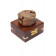 Компас в деревянной подарочной коробке Secret De Maison ( mod. 11151 )латунь/дерево манго, 8х7х4см, античная медь/коричневый
