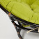 Кресло "PAPASAN" 23/01 W /с подушкой/Antique brown (античный черно-коричневый), флок Олива, 23