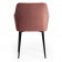 Кресло BREMO (mod. 708)ткань/металл, 58х55х83 см, высота до сиденья 48 см, коралловый barkhat 15 /черный