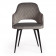 Кресло VALKYRIA (mod. 711)ткань/металл, 55х55х80 см, высота до сиденья 48 см, серый barkhat 26/черный