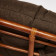 Кресло-качалка "PAPASAN" w 23/01 B / с подушкой /Pecan (орех), ткань Коричневый, 3М7-147