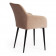 Кресло BREMO (mod. 708)ткань/металл, 58х55х83 см, высота до сиденья 48 см, бежевый barkhat 5/черный