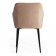 Кресло BREMO (mod. 708)ткань/металл, 58х55х83 см, высота до сиденья 48 см, бежевый barkhat 5/черный