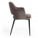 Кресло VALKYRIA (mod. 711)ткань/металл, 55х55х80 см, высота до сиденья 48 см, темно-серый barkhat 14/черный