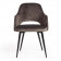 Кресло VALKYRIA (mod. 711)ткань/металл, 55х55х80 см, высота до сиденья 48 см, темно-серый barkhat 14/черный