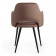 Кресло VALKYRIA (mod. 711)ткань/металл, 55х55х80 см, высота до сиденья 48 см, коричневый barkhat 12/черный