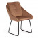 Кресло STAR (mod. CY-1919)вельвет/металл, 68 х 60 х 88 см , коричневый (HLR11)/черный