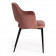 Кресло VALKYRIA (mod. 711)ткань/металл, 55х55х80 см, высота до сиденья 48 см, коралловый barkhat 15 /черный
