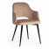 Кресло VALKYRIA (mod. 711)ткань/металл, 55х55х80 см, высота до сиденья 48 см, бежевый barkhat 5/черный