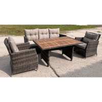 Комплект мебели с диваном AFM-308A Brown для веранды ресторана 