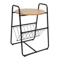 Стол журнальный DINO, дуб сонома/черный, 460*405*655 в гостиную