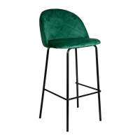 Стул барный Icon, зеленый, велюр Стул барный Icon, зеленый, велюр