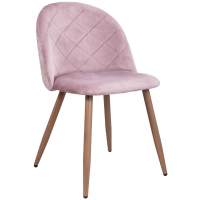 Стул Honnor, пыльная роза, велюр Стул Honnor, пыльная роза, велюр