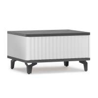 Стол-консоль Royal-5001, белый + металл бруклин, мдф пленочный + лдсп в гостиную