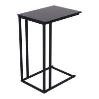 Стол журнальный ПРЕСТИЖ, МДФ черный/черный, 400*300*585 в гостиную