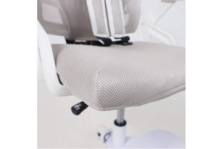 Кресло поворотное MOON, ткань, cерый-14