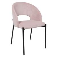 Стул ELSA, розовый велюр Fjord 91/черный