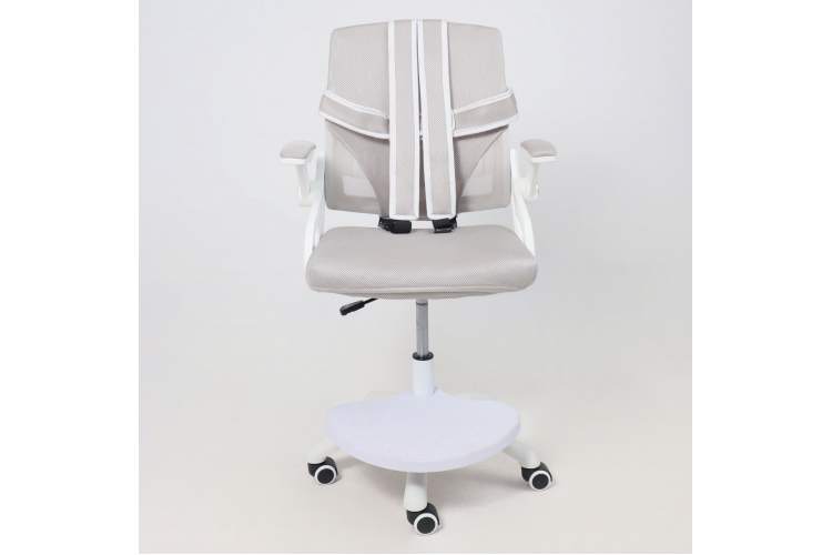 Кресло поворотное MOON, ткань, cерый-10