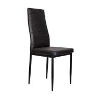 Стул Romeo, чёрный, экокожа, цвет каркаса чёрный Стул Romeo, чёрный, экокожа, цвет каркаса чёрный