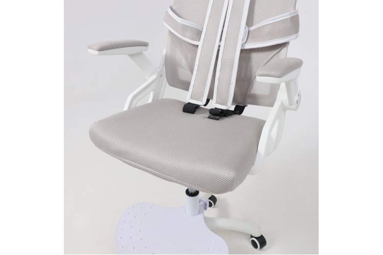 Кресло поворотное MOON, ткань, cерый-15