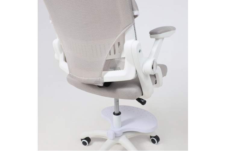 Кресло поворотное MOON, ткань, cерый-17