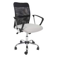 Кресло поворотное ARIA, LIGHT, ECO/сетка, черный+сетка-серебро