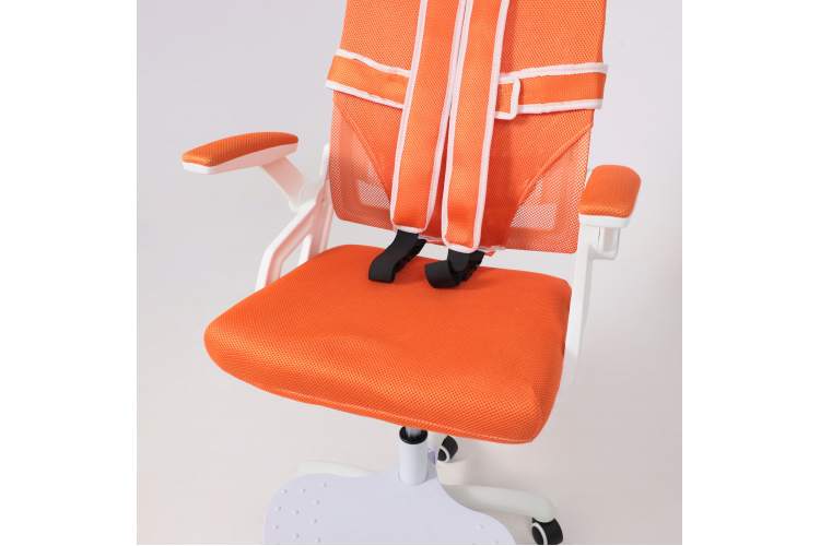Кресло поворотное MOON, ткань, (оранжевый)-16