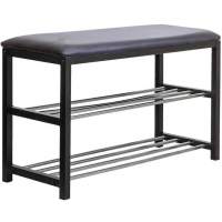 Полка для обуви Victoria, черный, искусственная кожа