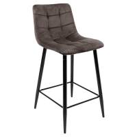 Стул барный Mia, коричневый, велюр Стул барный Mia, коричневый, велюр
