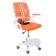 Кресло поворотное MOON, ткань, (оранжевый)