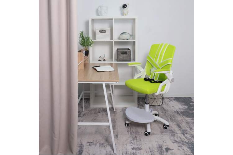 Кресло поворотное MOON, ткань, (салатовый)-9