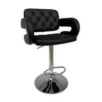 Стул барный Elton, черный, экокожа Стул барный Elton, черный, экокожа