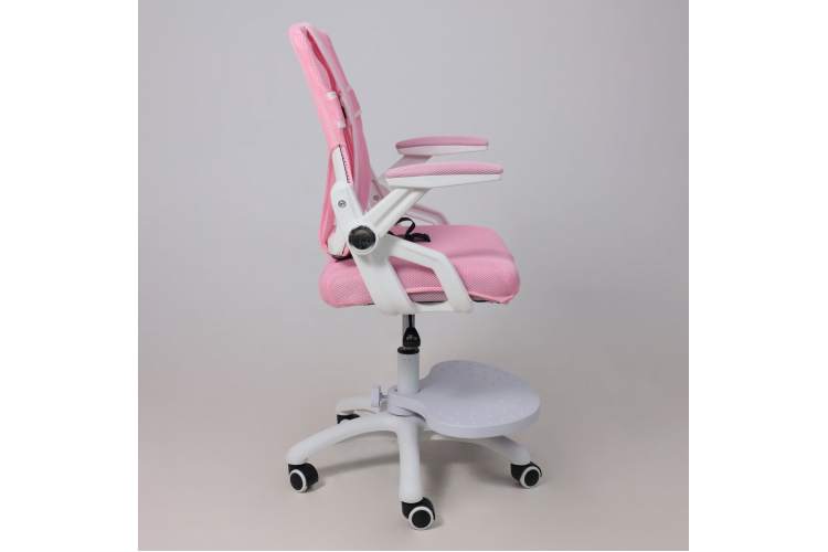 Кресло поворотное MOON, ткань, розовый-13