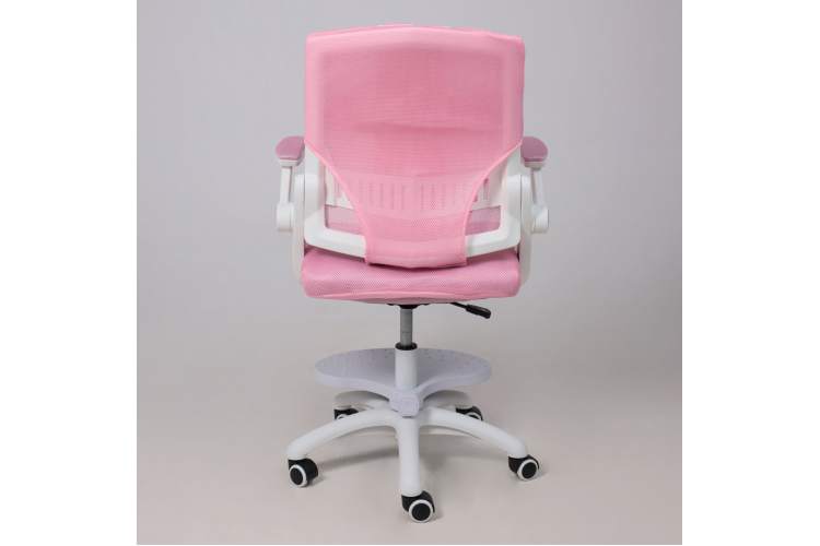 Кресло поворотное MOON, ткань, розовый-14
