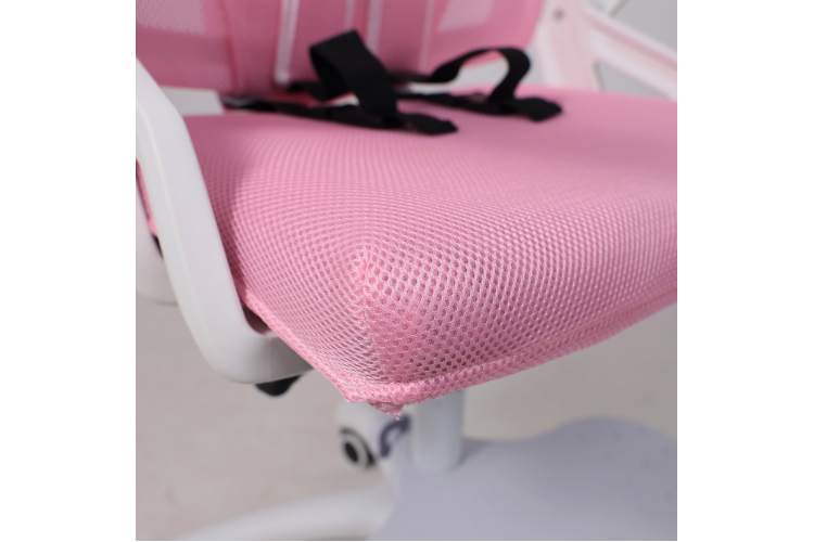 Кресло поворотное MOON, ткань, розовый-15