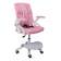 Кресло поворотное MOON, ткань, розовый