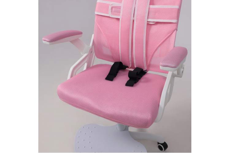 Кресло поворотное MOON, ткань, розовый-16