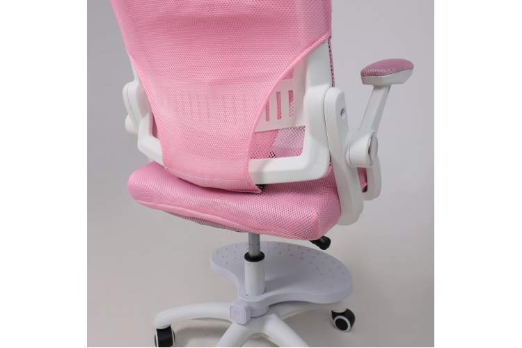 Кресло поворотное MOON, ткань, розовый-18