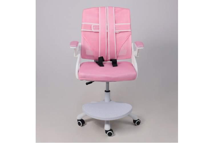 Кресло поворотное MOON, ткань, розовый-11