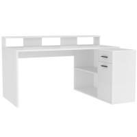 Стол компьютерный Интерлиния СК-14, белый, лдсп Стол компьютерный Интерлиния СК-14, белый, лдсп