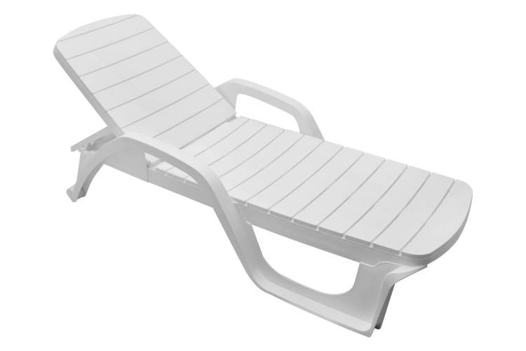 Лежак Прованс арт.ЭП 136103бл, пластик (белый)