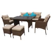 Набор мебели Милена арт.SFS078 коричневый, бежевый  Garden story 