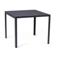 Стол квадратный арт.GS022 90х90 см 1 уп.(каркас черный, столешница поливуд)  Garden story 
