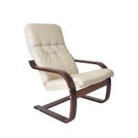 Кресло Сайма экокожа арт.GT3299 вишня бежевый,