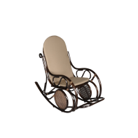 Кресло -качалка Сантьяго арт.CV-SB10 коричневый бежевый, бежевый  Garden story 