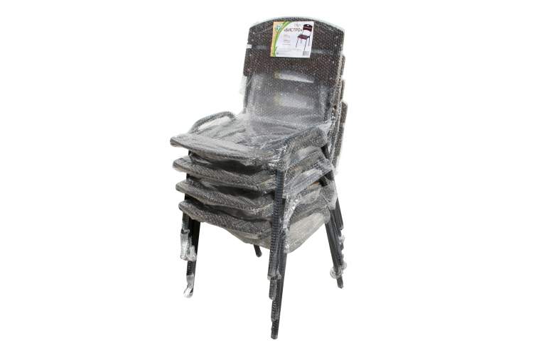 Набор мебели Бистро арт.КА6266+КА6280 коричневый, кругл.стол (4 кресла)-4