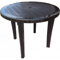 Стол пластиковый арт.ЭП 013679 круглый (шоколад)