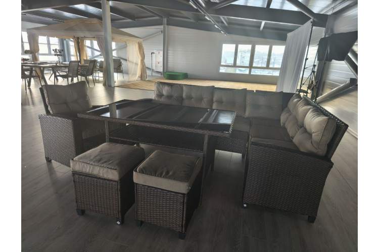 Набор мебели Версаль ПРЕМИУМ-2 2 уп. (ротанг коричневый, подушки бежевые)