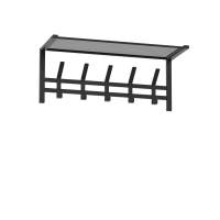 Вешалка Торонто 21 с полкой арт.ВСПТ21 Ч 1 уп. (Черный)