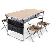 Набор мебели ССТ-К3 складной без спинки арт.ССТ-К3/10 стол кофе с молоком , без м/э